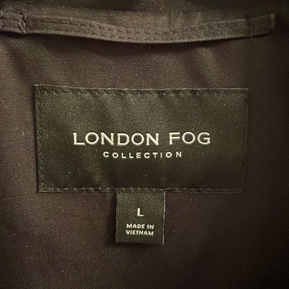 NWT Black London fog trench coat - Picture 3 of 6